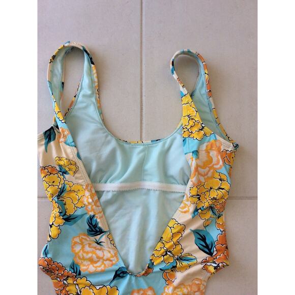 The Bikini Lab One Piece Swimsuit Multicolor Floral Swimwear - Picture 6 of 8